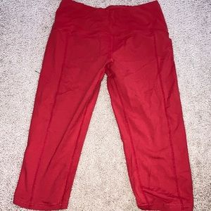 Orange short leggings